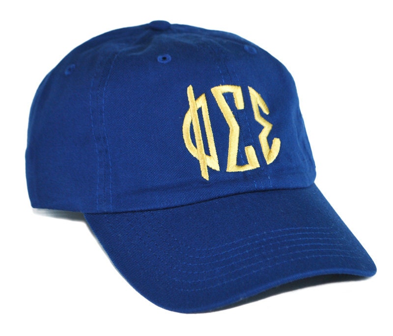 Phi Sigma Sigma Circle Monogram Hat