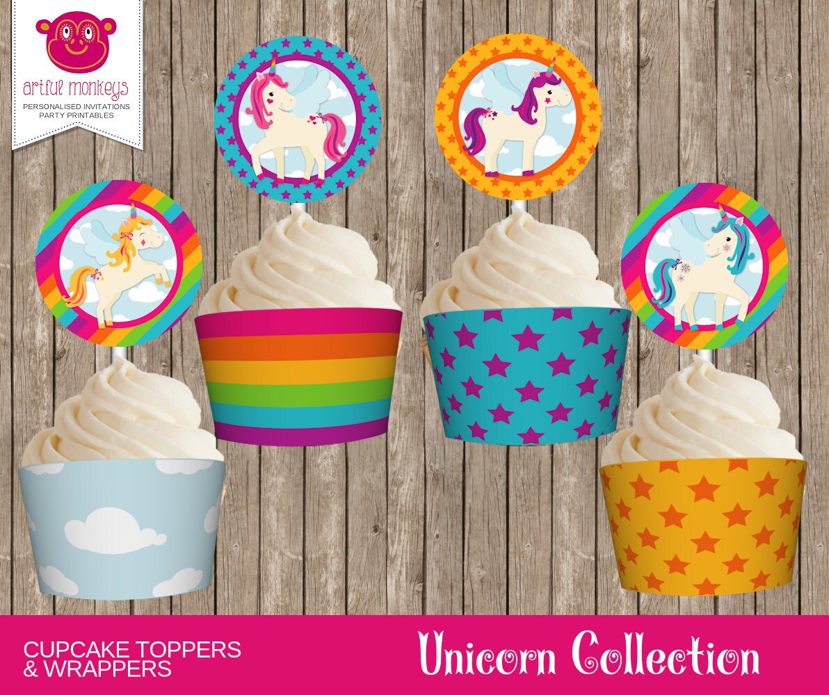 instant-download-unicorn-cupcake-toppers-and-wrappers