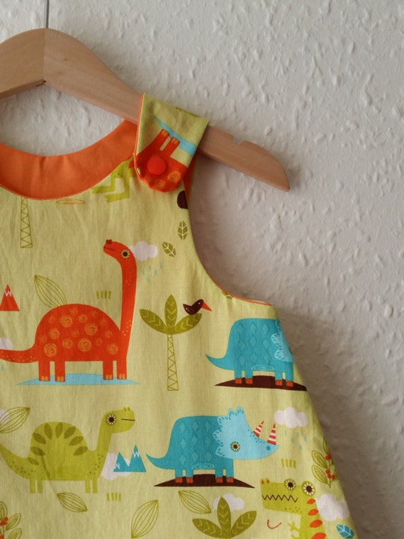 Dinosaur Dress 12-18 months Baby Dress Kid Dino Clothes