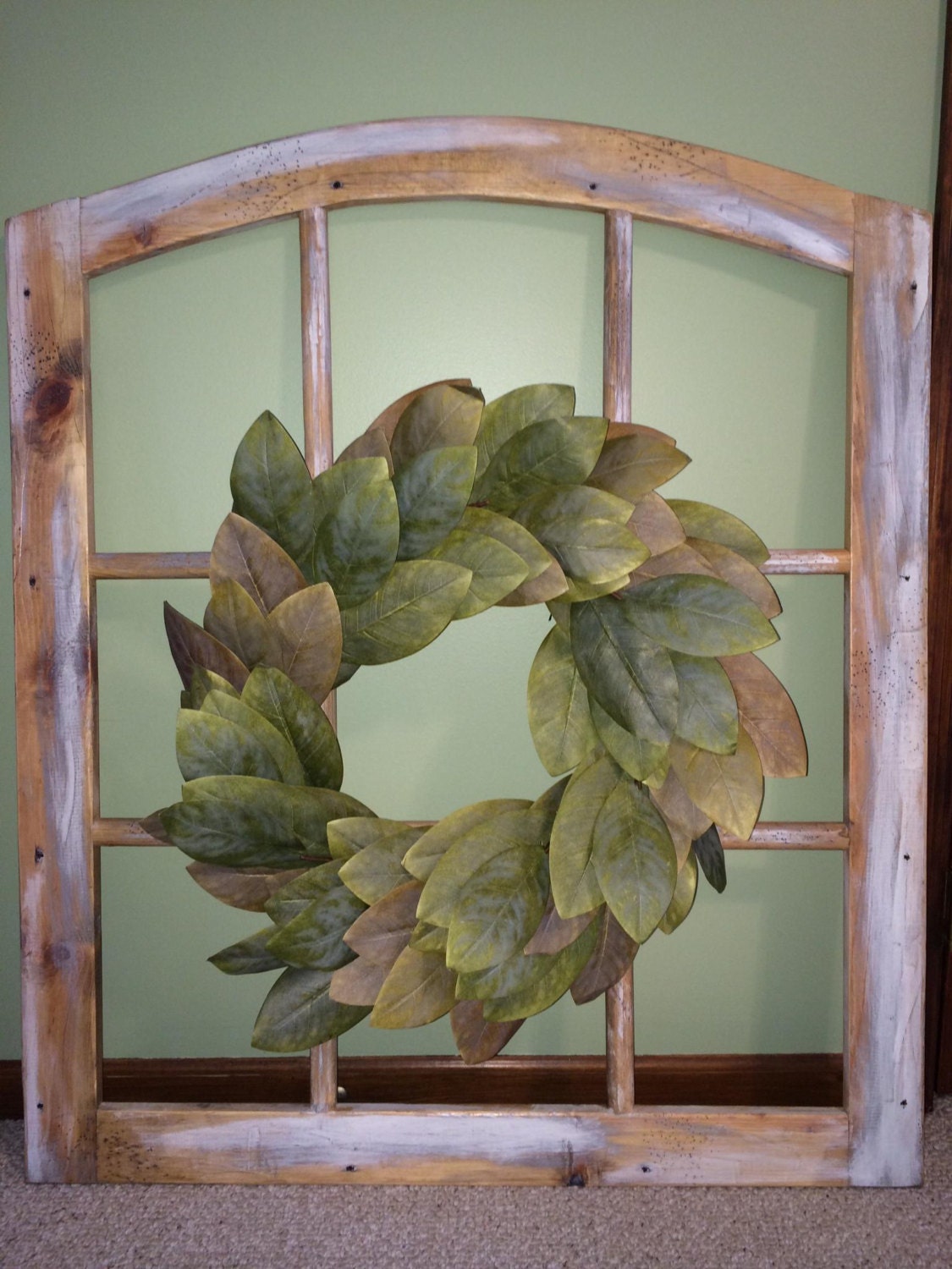 Handmade Decorative Window Frame Large by WoodTurtleDesigns