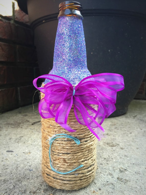 Personalized Beer Bottle Vase Beer Bottle by PettysCustomCreation