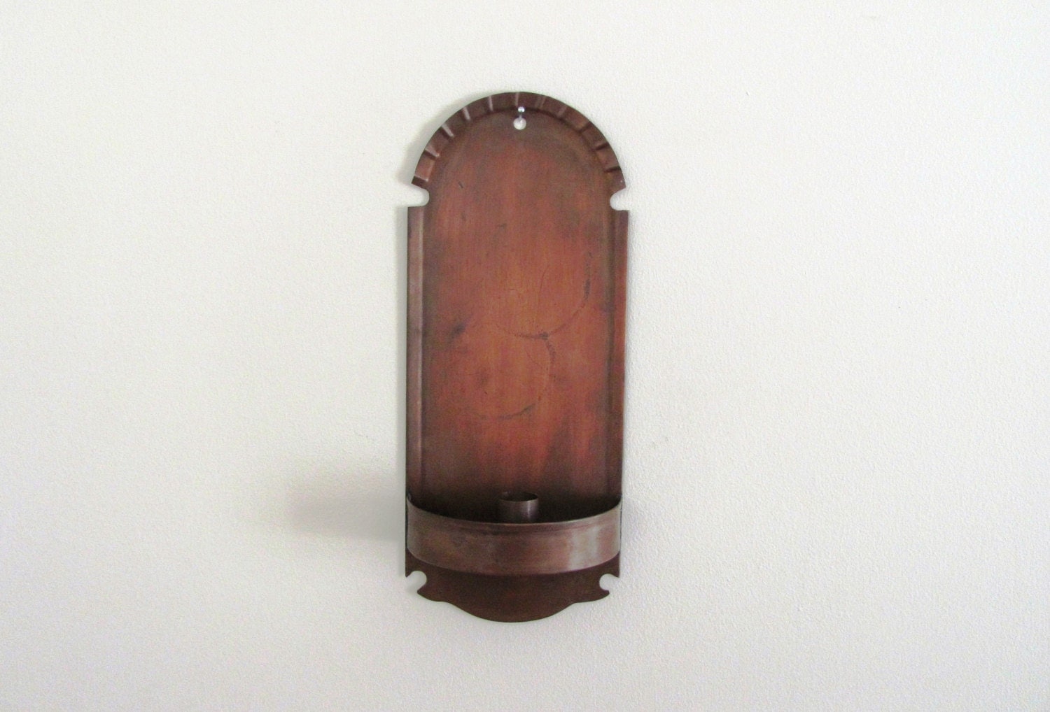 Vintage Copper Wall Candle Sconce