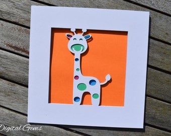 Giraffe Layered SVG Cutting File For Cricut Design Space / Silhouette Studio Designer Edition Software, Digital Download, Commercial Use OK
