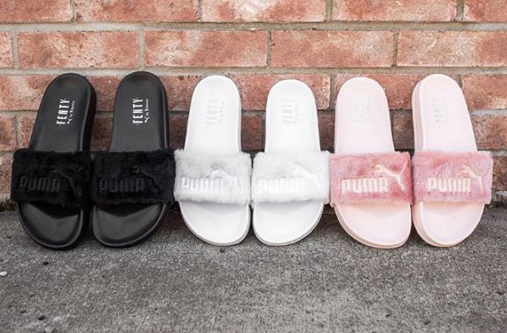 rihanna fenty puma fur slides