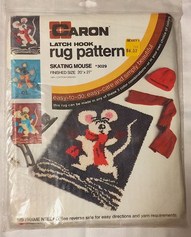 Latch Hook 20 X 27 Rug Canvas CARON Rug Pattern