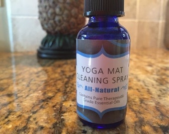 Items similar to Yoga Mat Cleansing Spray- 99% natural on Etsy