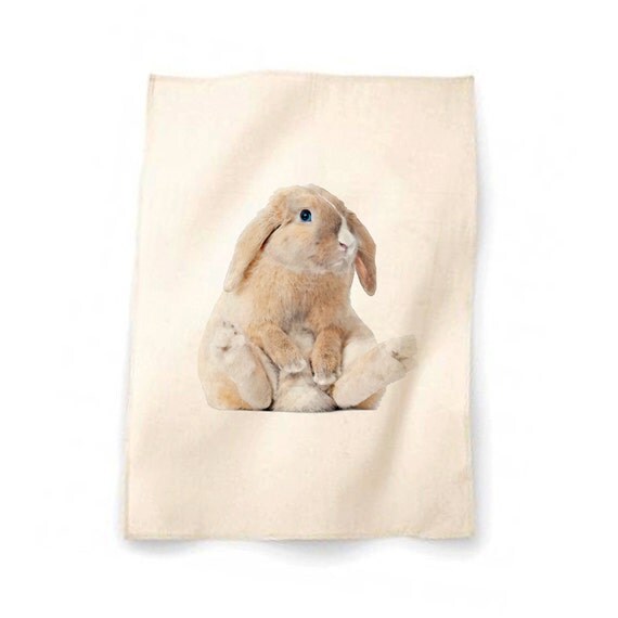 Rabbit Natural Cotton Tea Towel Kitchen Towel Dish Cloth