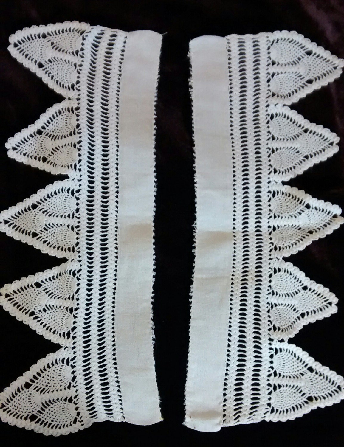 Vintage Crochet Table Scarf Edging by IrishFlairFashions on Etsy