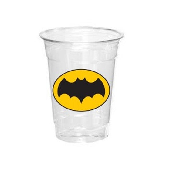 Batman party cups Batman party favors Batman plastic cups