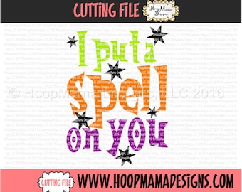 I Put A Spell On You Halloween SVG DFX EPS and png Files for Cutting Machines Cameo or Cricut
