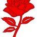 Rose DXF file for your CNC plasma laser or router