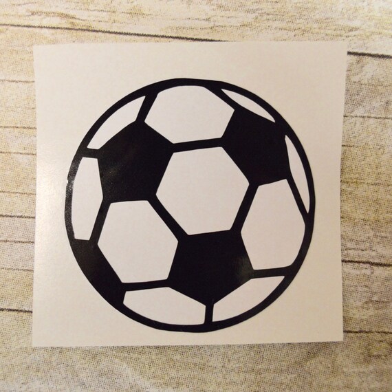 Items similar to Soccer ball vinyl decal on Etsy