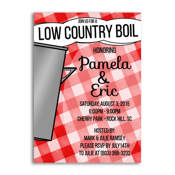 Low Country Boil Party Invitations 3