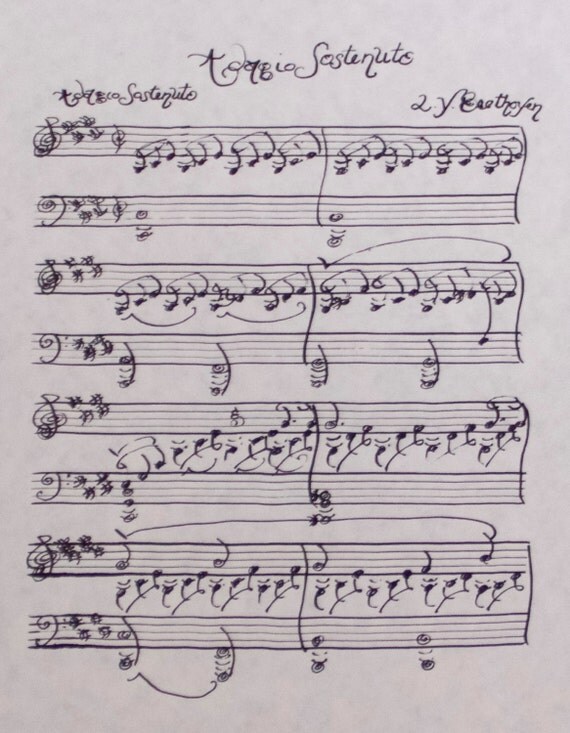 moonlight sonata manuscript