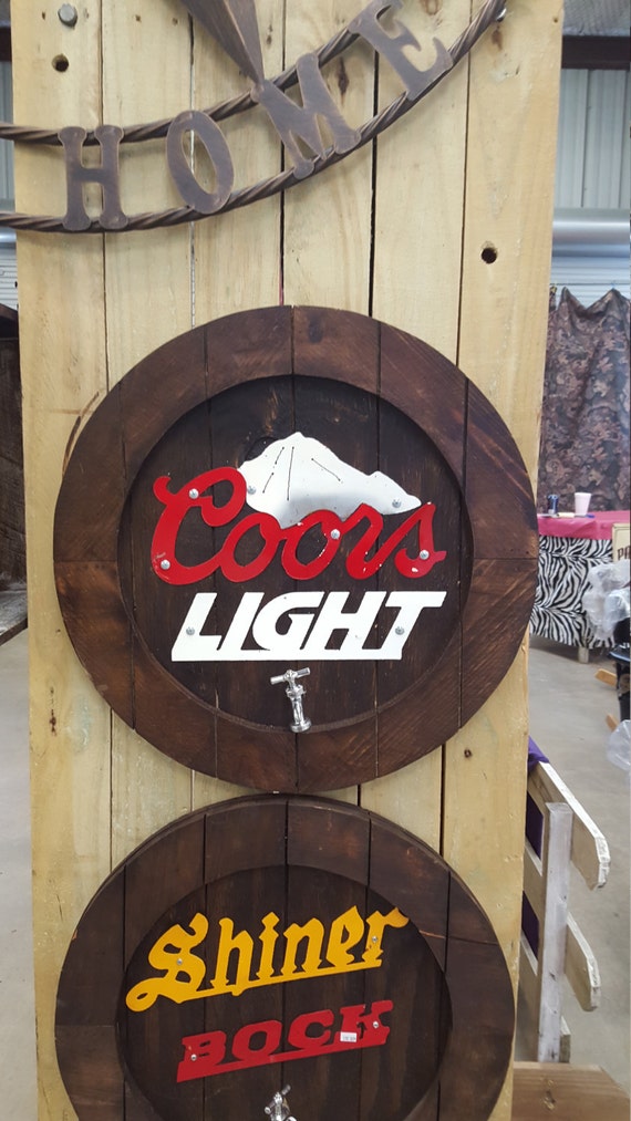 Round Whiskey Barrel Top Wall Decor. 24 inch in by CowboyCharm