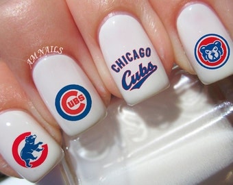 Chicago Cubs Nail Decals