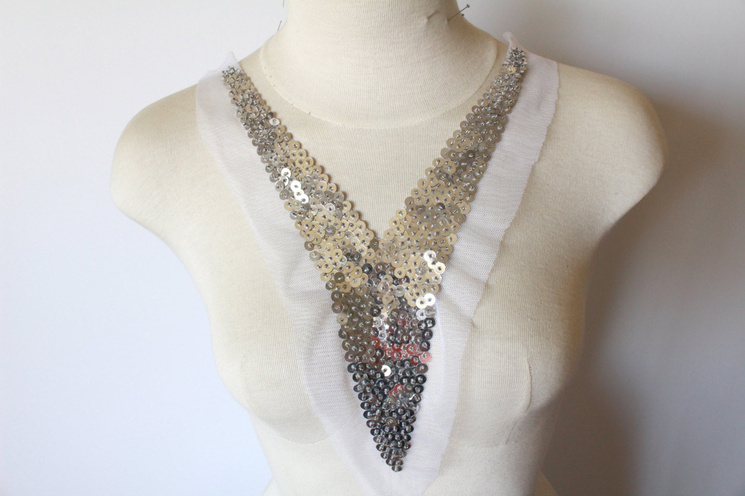 beaded neckline