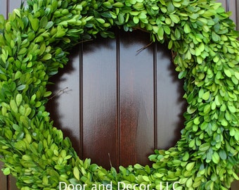 Preserved Boxwood Wreath~ALL SIZES~Spring Wreath-Front door wreaths~Wedding Wreath-Preserved Boxwood-Front Door Wreath-Boxwood~Winter wreath