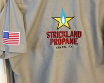 hank hill strickland propane shirt