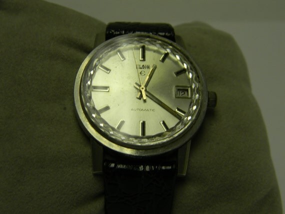 Vintage Automatic Elgin Men's Watch w/Date Display and