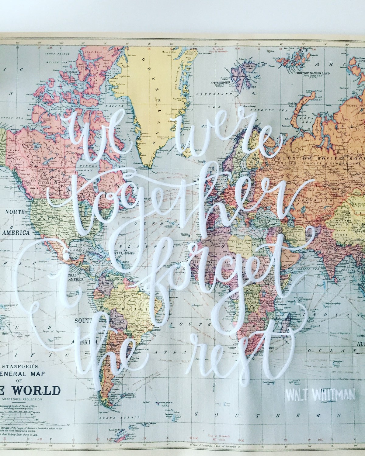 Map Quotes by PineandPrinted on Etsy