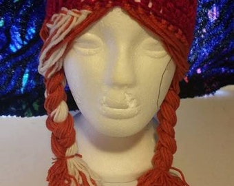 Frozen hats- Anna hat- Elsa hat- Crochet infant hat- girl hat- Women's hat- Winter apparel