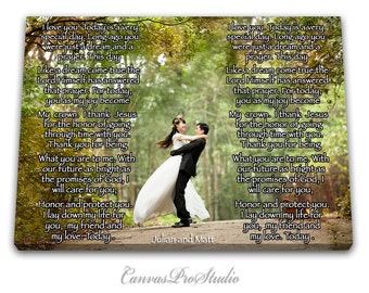 Prayer For A Newly Married Couple on canvas Custom Canvas