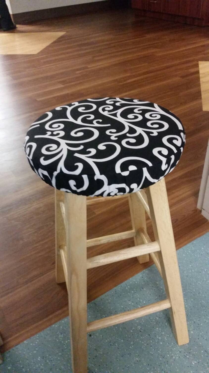 Round Padded Stool Cover / Cushion with Elastic