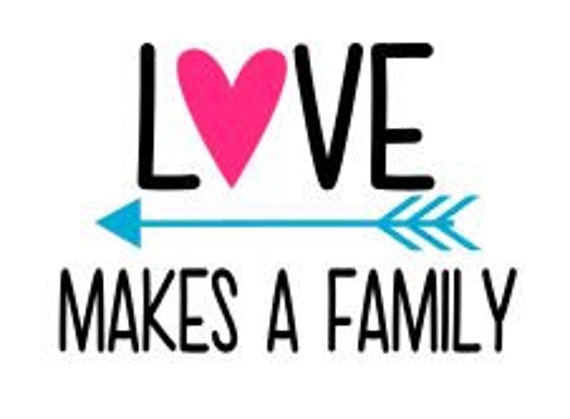 Download Love Makes a Family SVG DXF PS Ai and Pdf Digital Cutting