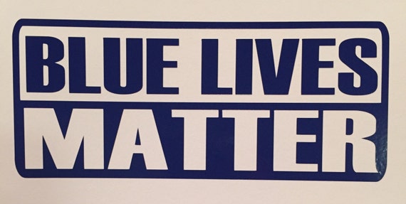 BLUE LIVES MATTER vinyl sticker