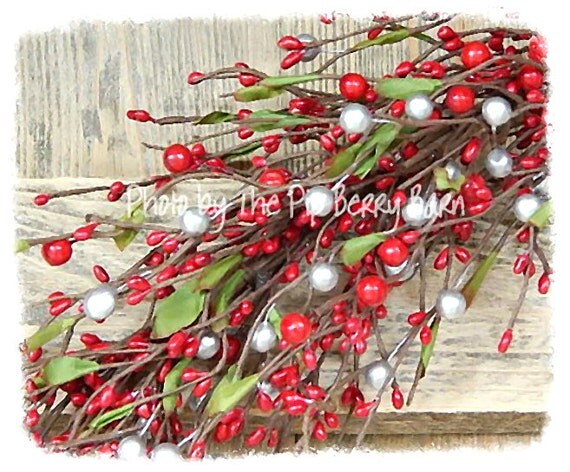 silver red mixed berry garland christmas garland christmas silver red mixed berry garland christmas garland christmas