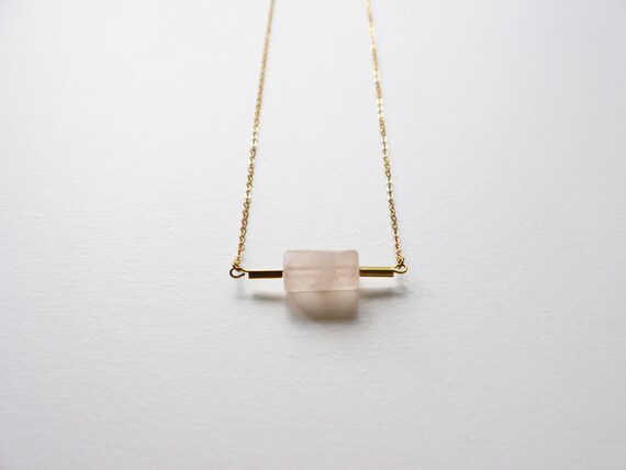 rose quartz jewelry hexogon