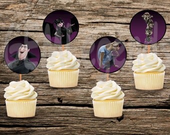 Hotel Transylvania Cupcake Toppers, Hotel Transylvania Birthday, Hotel Transylvania Party, Hotel Transylvania Birthday Party, DIGITAL