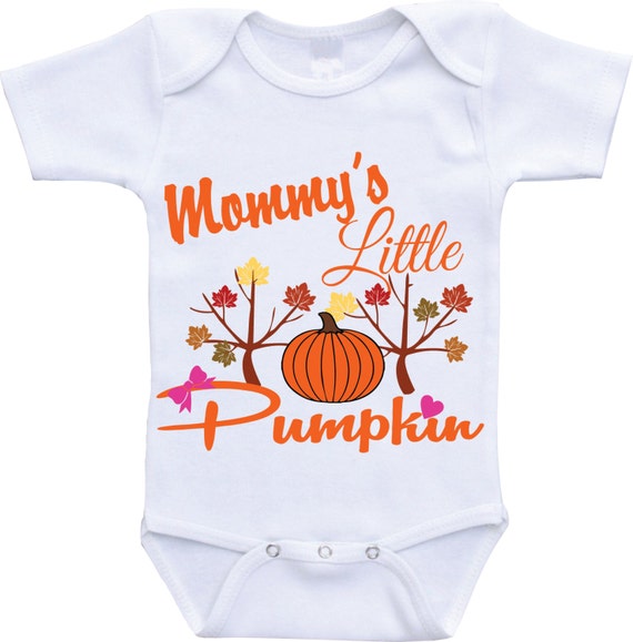 Mommys Little Pumpkin fall baby outfit fall onesies Fall