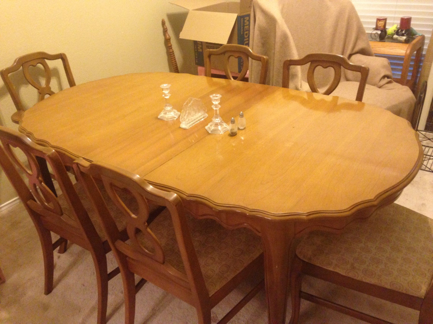 French Provincial Dining Room Table & w/6 Chairs – Haute Juice