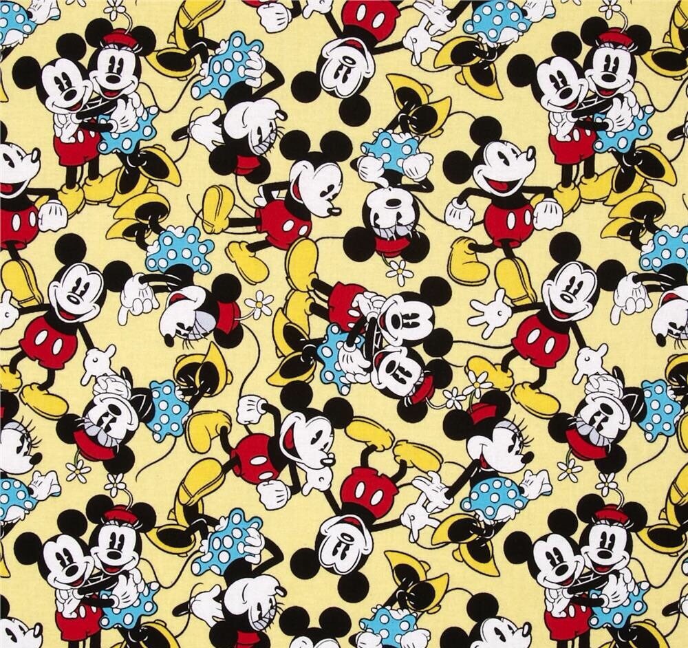 Mickey and minnie mouse fabric glasses disney fabric