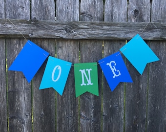 One banner. High chair banner. I am one banner. First birthday banner. Boy 1st birthday banner.