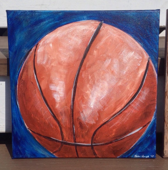 Basketball Wall Art Basketball Painting Basketball on