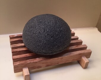Konjac Facial Sponge | Bamboo Charcoal Face Wash Softening Scrub | Eco-Friendly | Biodegradable