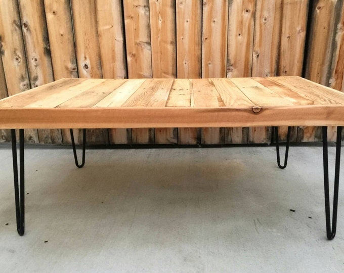 West coast : Coffee table , Pallet wood , Reclaimed, hand crafted, wooden table, vintage furniture