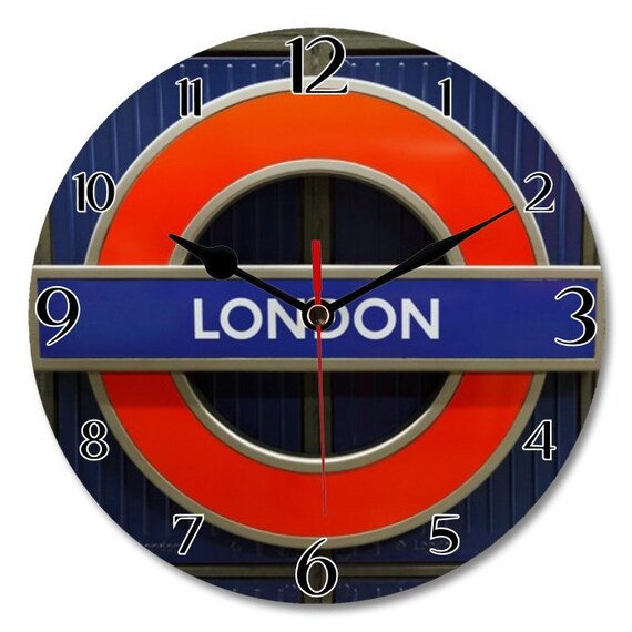 London Underground wall clock modern by WallTimeClocks on Etsy