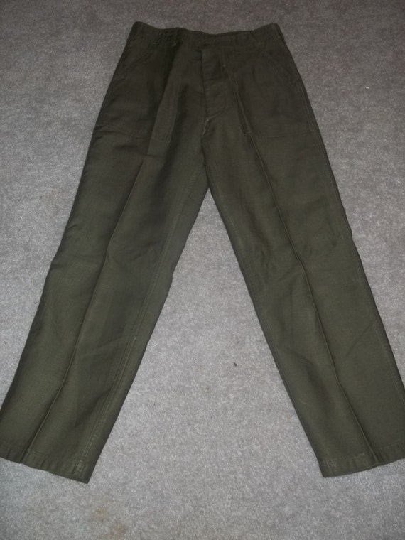 1967 Vietnam War OG-107 Sateen TYPE 1 Trousers Sateen PANTS