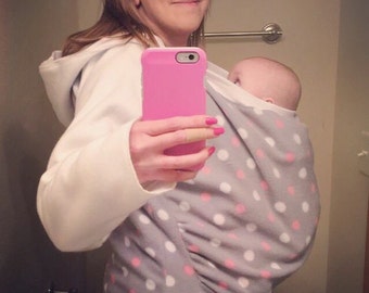 Babywearing hoodie / baby wearing sweatshirt / babywearing / gifts for mom / gift for her / spring hoodie