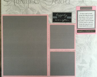 Wedding 12x12" Scrapbook Page