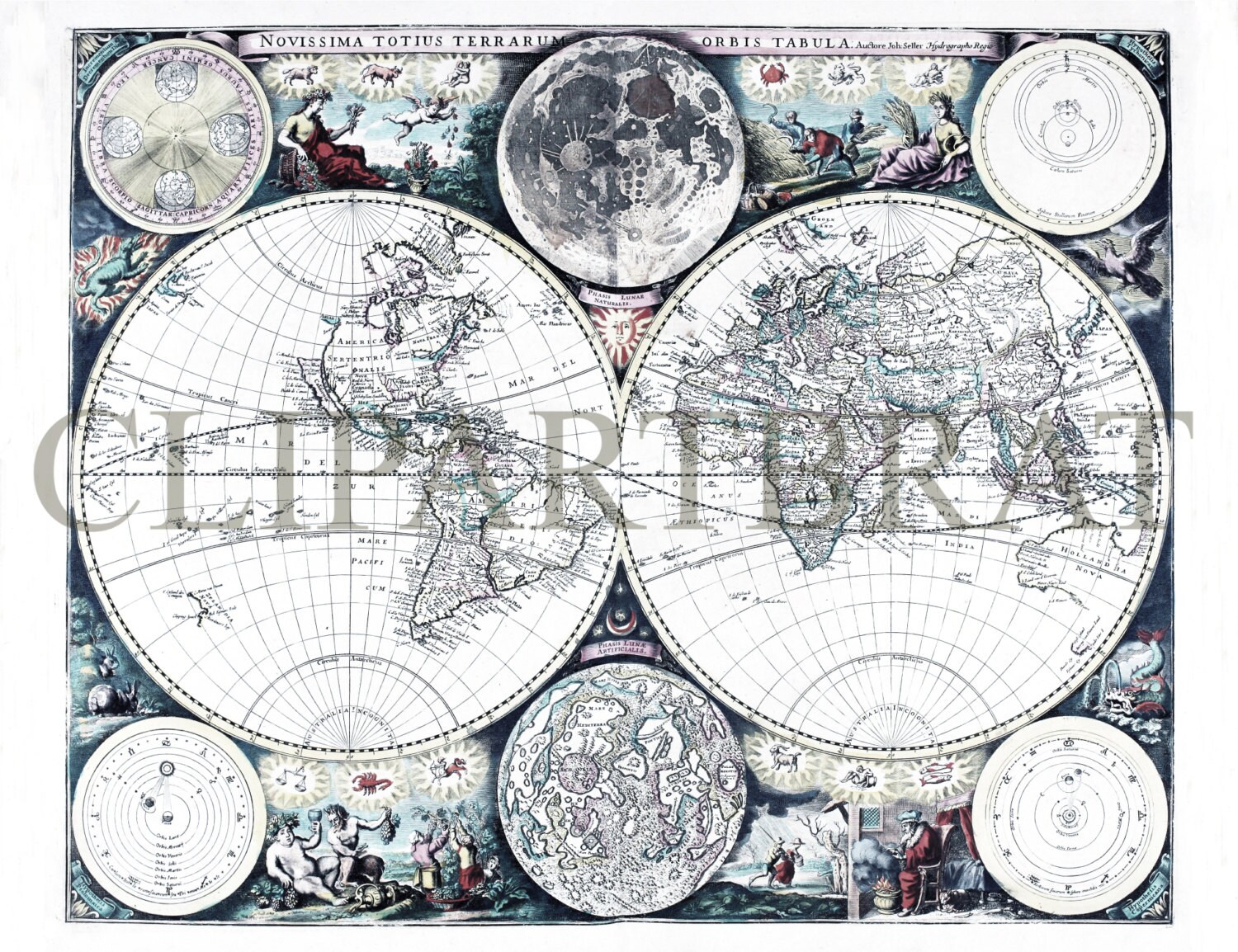 antique world map sea atlas nautical map commercial use ok antique sea charts