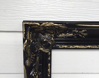 Shabby Chic Frames Large Baroque Frame Black Gold Frame Vintage Style Frame