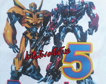 Transformers birthday shirt