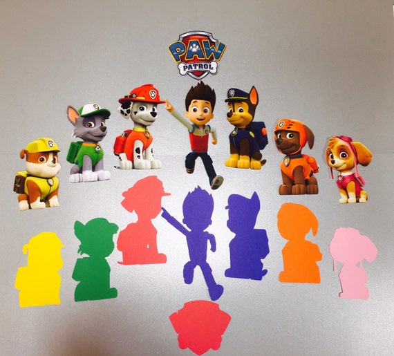 Paw Patrol die-cut Centerpiece for Paw Patrol Party, Paw Patrol ...