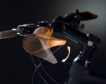Velospring wooden grips (shockabsorbing) out of nutwood (ergonomic)