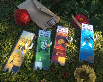 Harry Potter Quidditch Team//Handmade: Bookmark